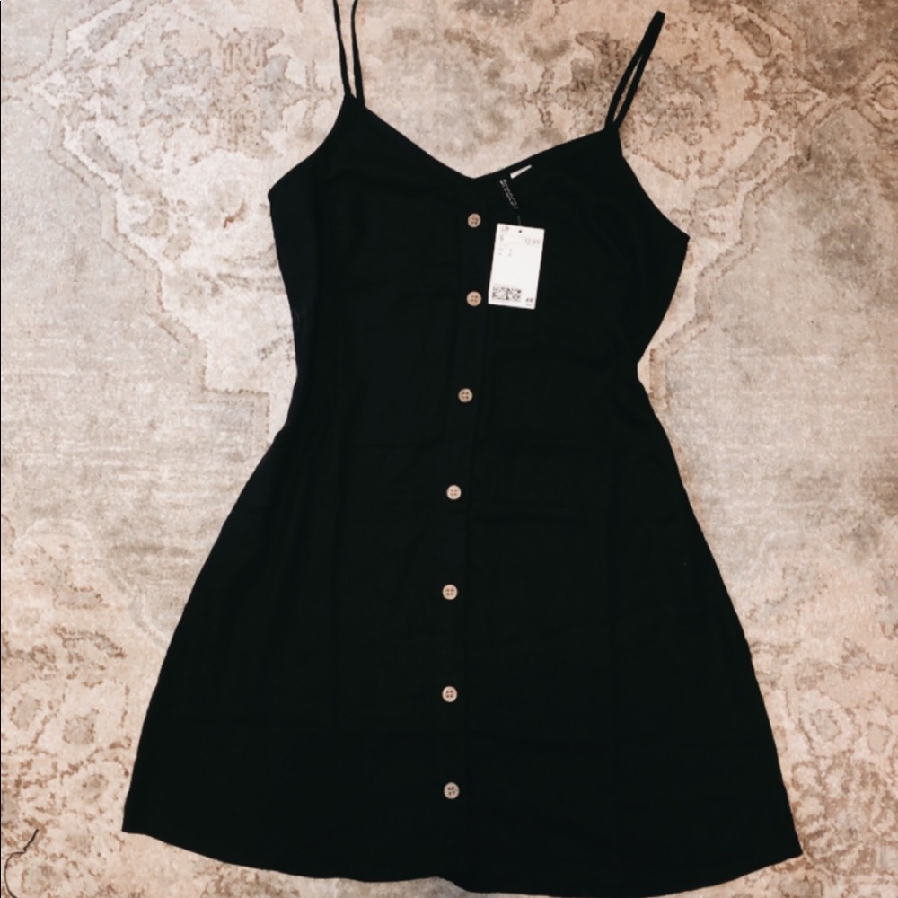 Black Buttoned Dress